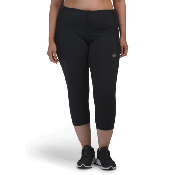 NWT New Balance Plus Active Fast Dry Moisture Wicking Cropped Tight Leggings - Picture 1 of 5